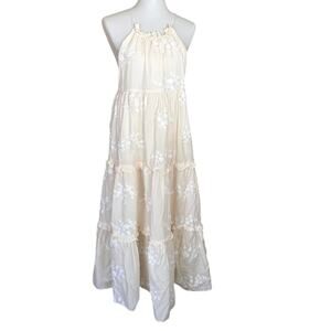 Keepsake the Label Voluminous Embroidered Cotton Dress Small